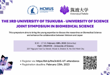 Hội nghị “The 3rd University of Tsukuba - University of Science Joint Symposium in Biomedical Science"