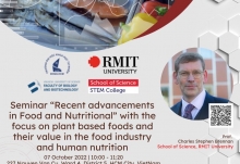 Hội thảo “Recent advancements in Food and Nutritional” with the focus on plant-based foods and their value in the food industry and human nutrition"