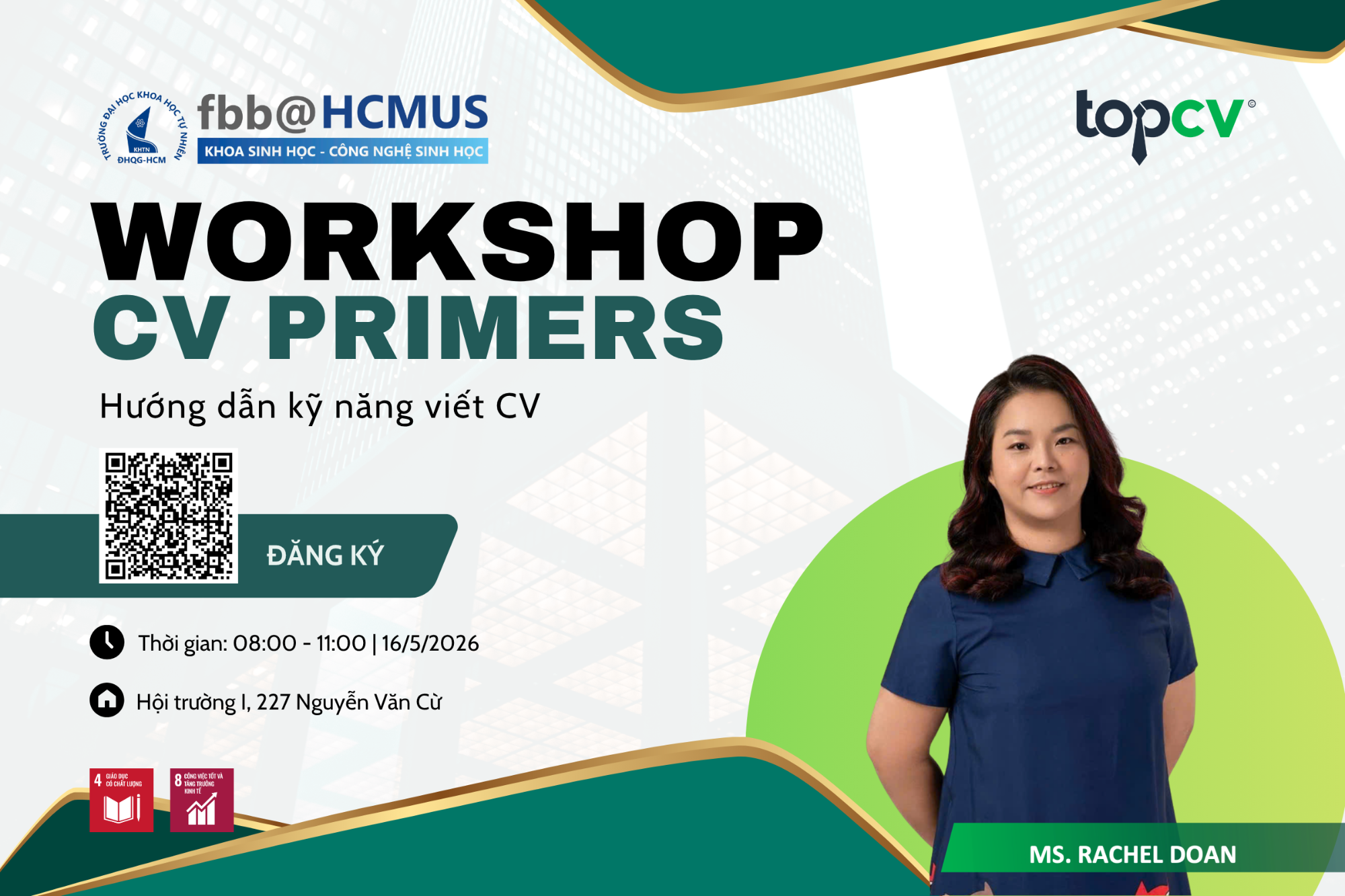 Workshop FBBxTopCV - CV Primers Hướng dẫn kỹ năng viết CV năm 2026
