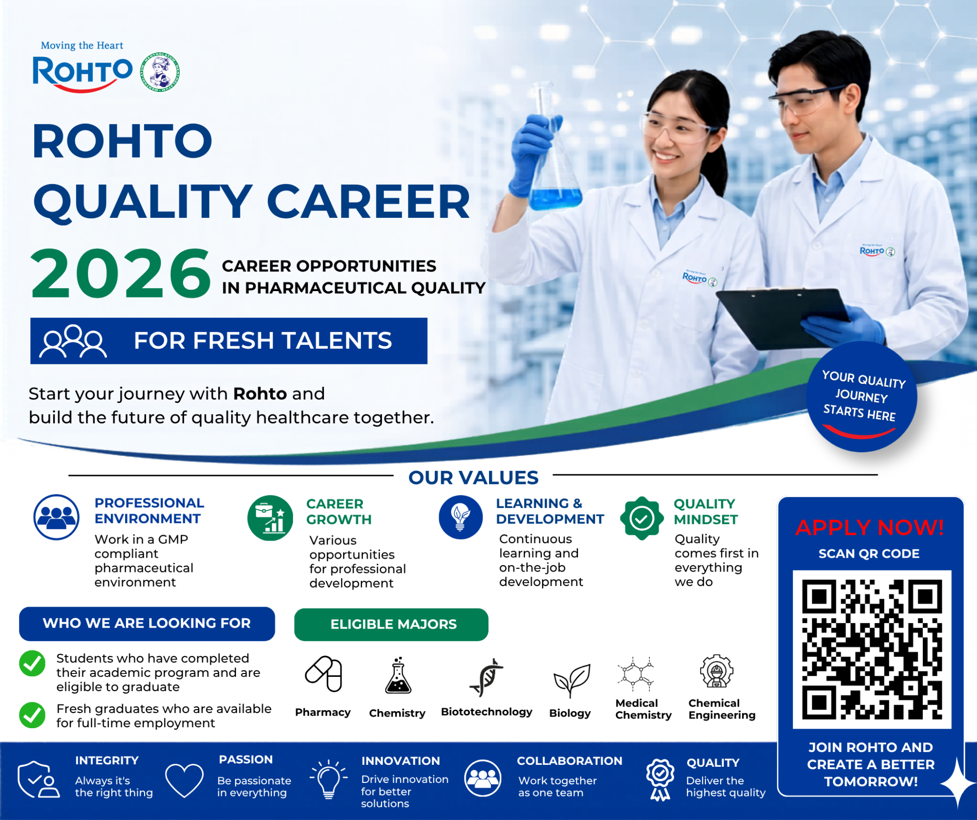 ROHTO QUALITY CAREER 2026