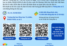 Thông báo 2 về việc tổ chức cuộc thi Olympic Sinh học sinh viên Việt Nam Lần thứ IV năm 2024